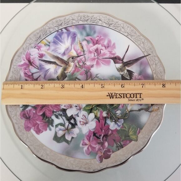 THE Bradford Exchange "Morning Glory" by Janene Grende 1996 Plate no. 9292 A 8" - Picture 7 of 8